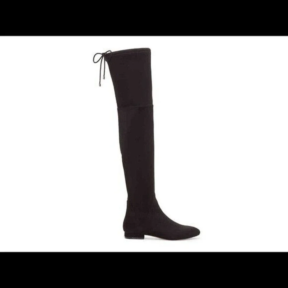 Enzo‎ Angiolini Womens Black Faux Suede Meloren Over The Knee Boots 5.5 M